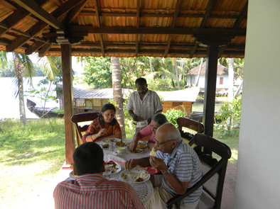 Dining in Coconut Island.