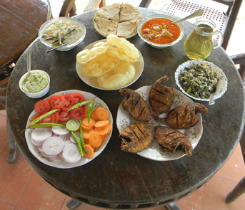 Lunch at Coconut Island, Kerala