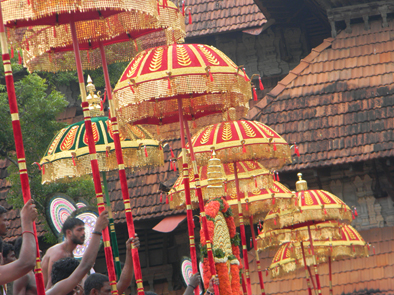 Temple festival near Coconut Island, Thrissur